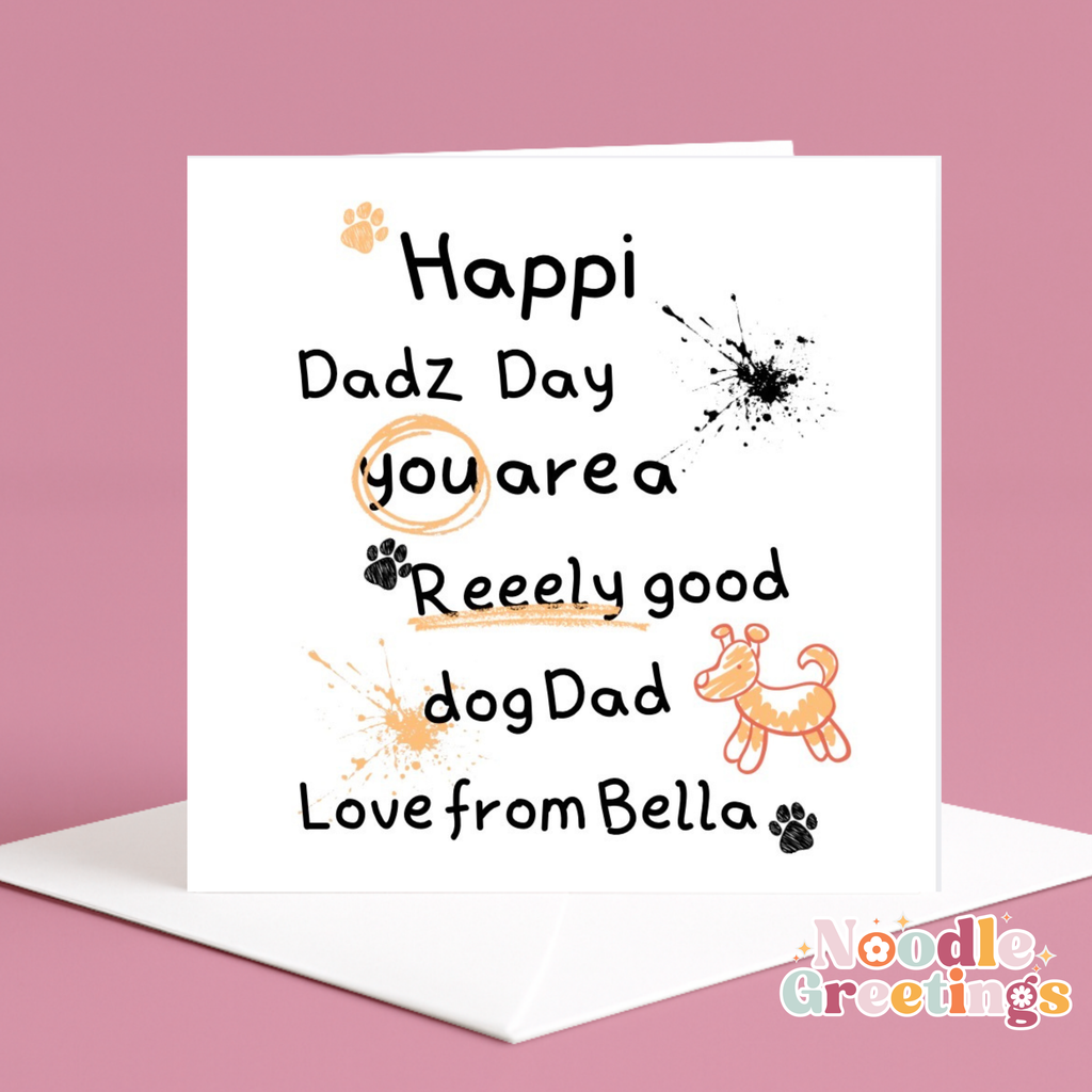 Personalised Father's Day Card-From The Dog