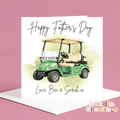 Personalised Father's Day Card-Golf Cart Best Daddy