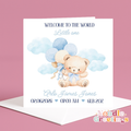 Personalised Congratulations Card- Welcome To The World Little One