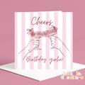 Personalised Cocktail Birthday Card - Cheers Girlie!