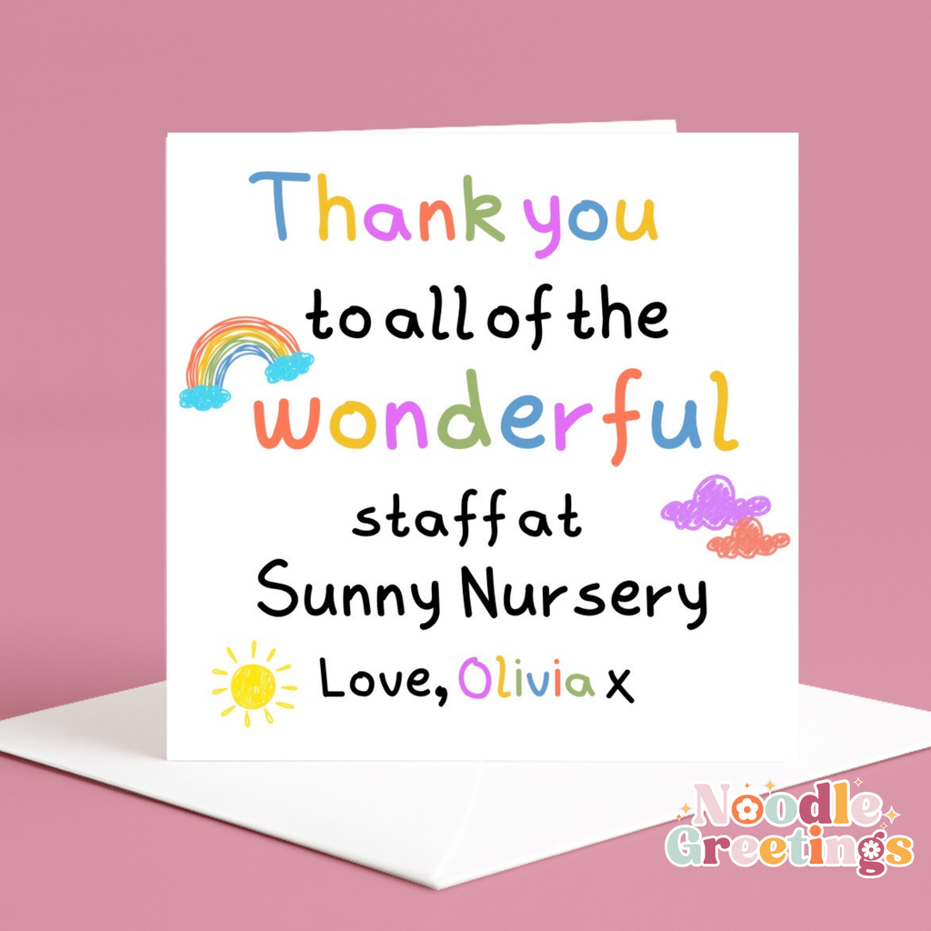 Personalised Thank You Card - Thank You Teacher
